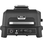 Barbacoa y ahumador eléctrico Ninja Woodfire OG850EU de 1700 W, color gris y plateado